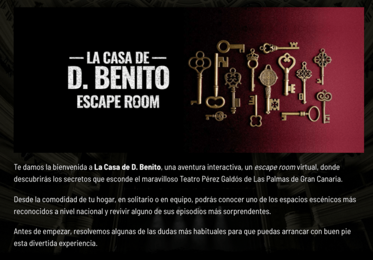 El juego ofrece un recorrido virtual por la sala y el universo literario del autor (Foto TA)